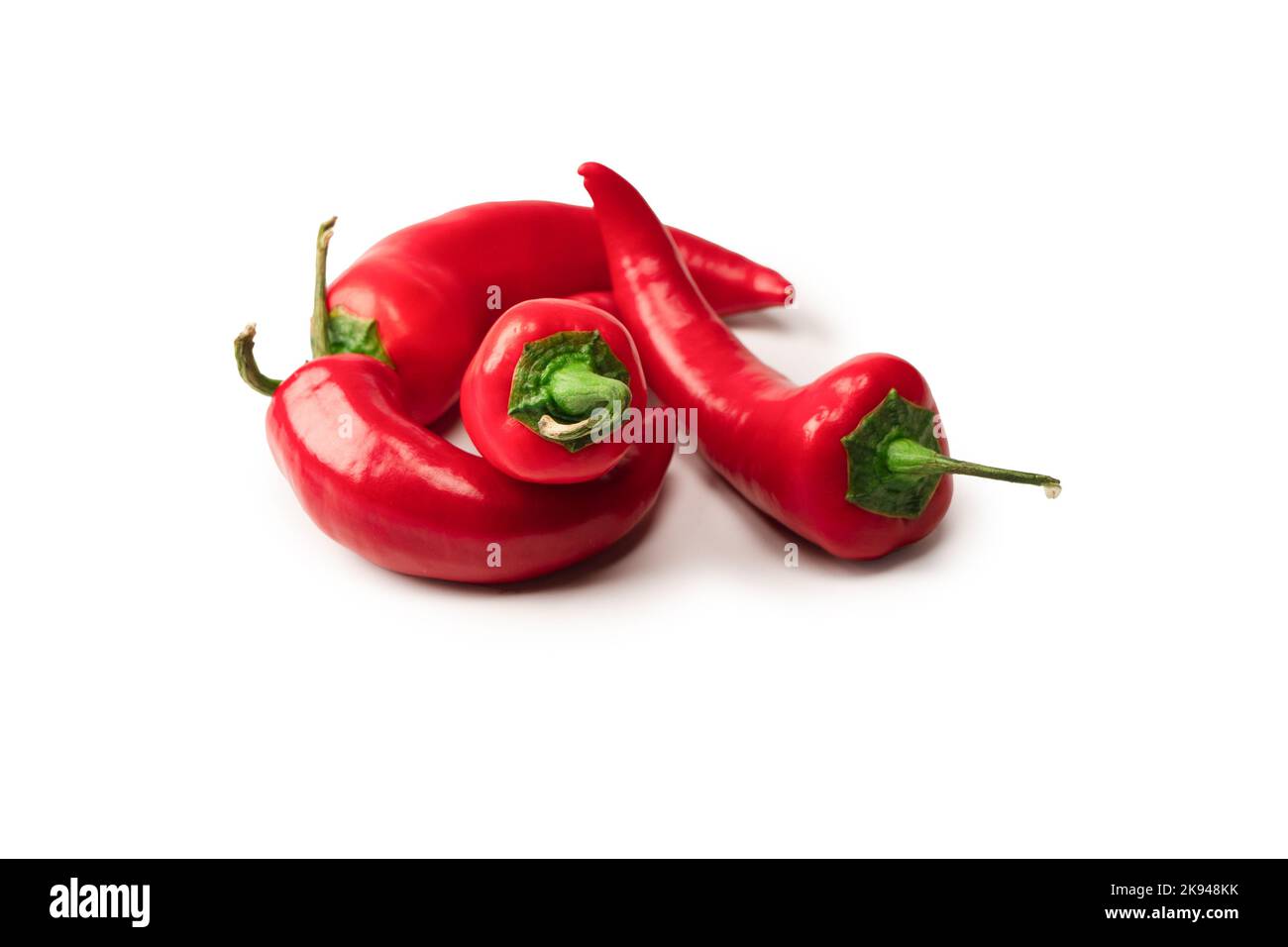 Red hot chili pepper isolated on a white background Stock Photo - Alamy