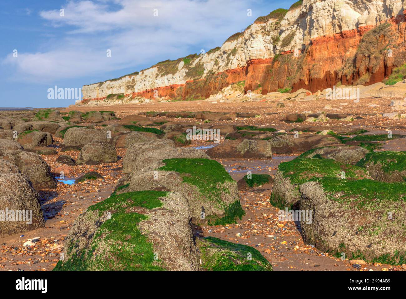 Old Hunstanton Beach, Norfolk, England, United Kingdom Stock Photo