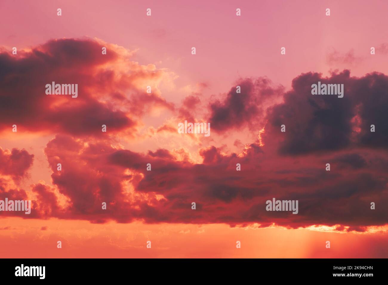 sunset sky with pink clouds. High quality photo Stock Photo - Alamy