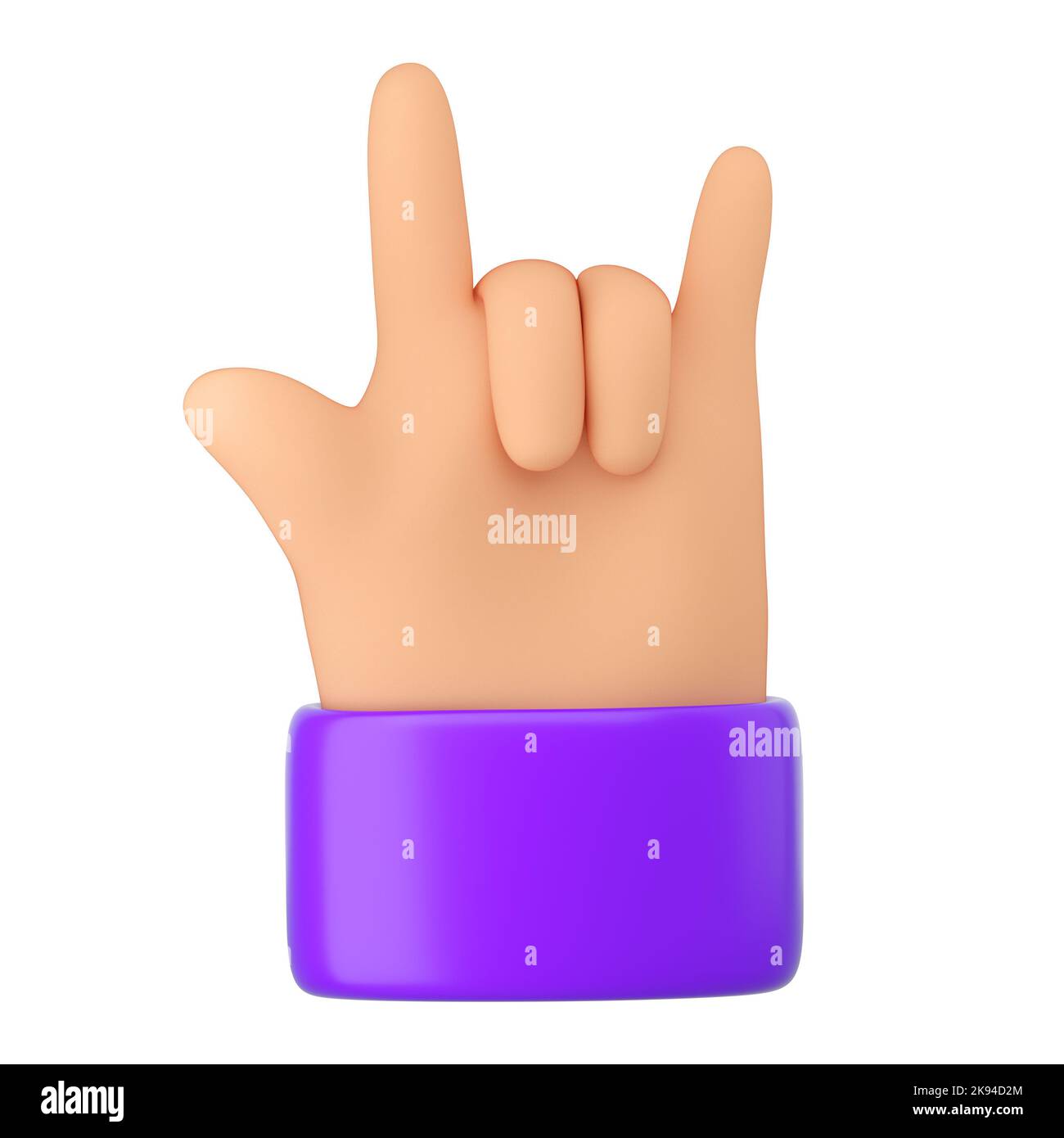 Human hand in rock fingers gesture. win, victory, success and hard rock