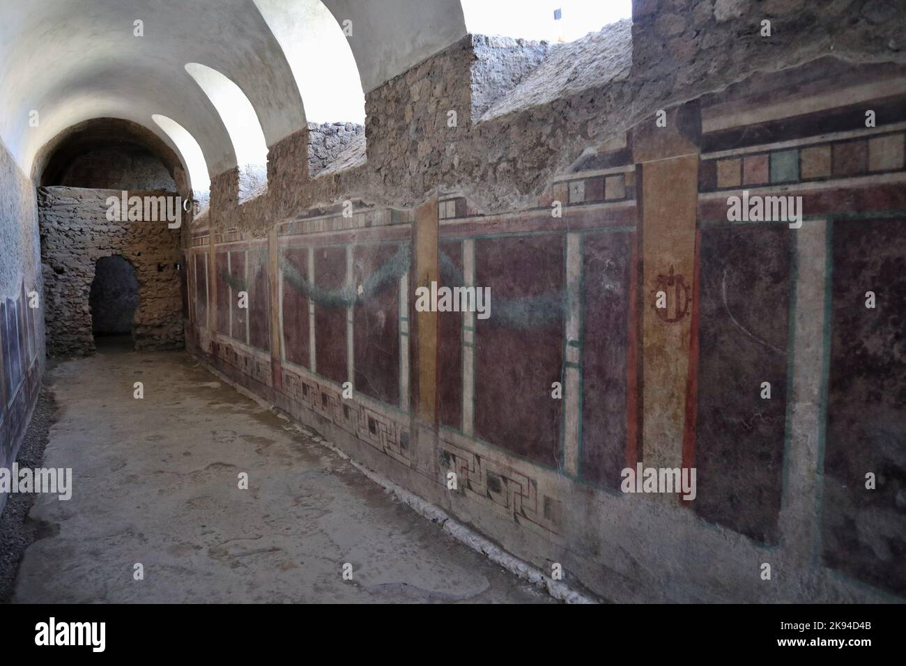 Pompei - Casa del Criptoportico Stock Photo