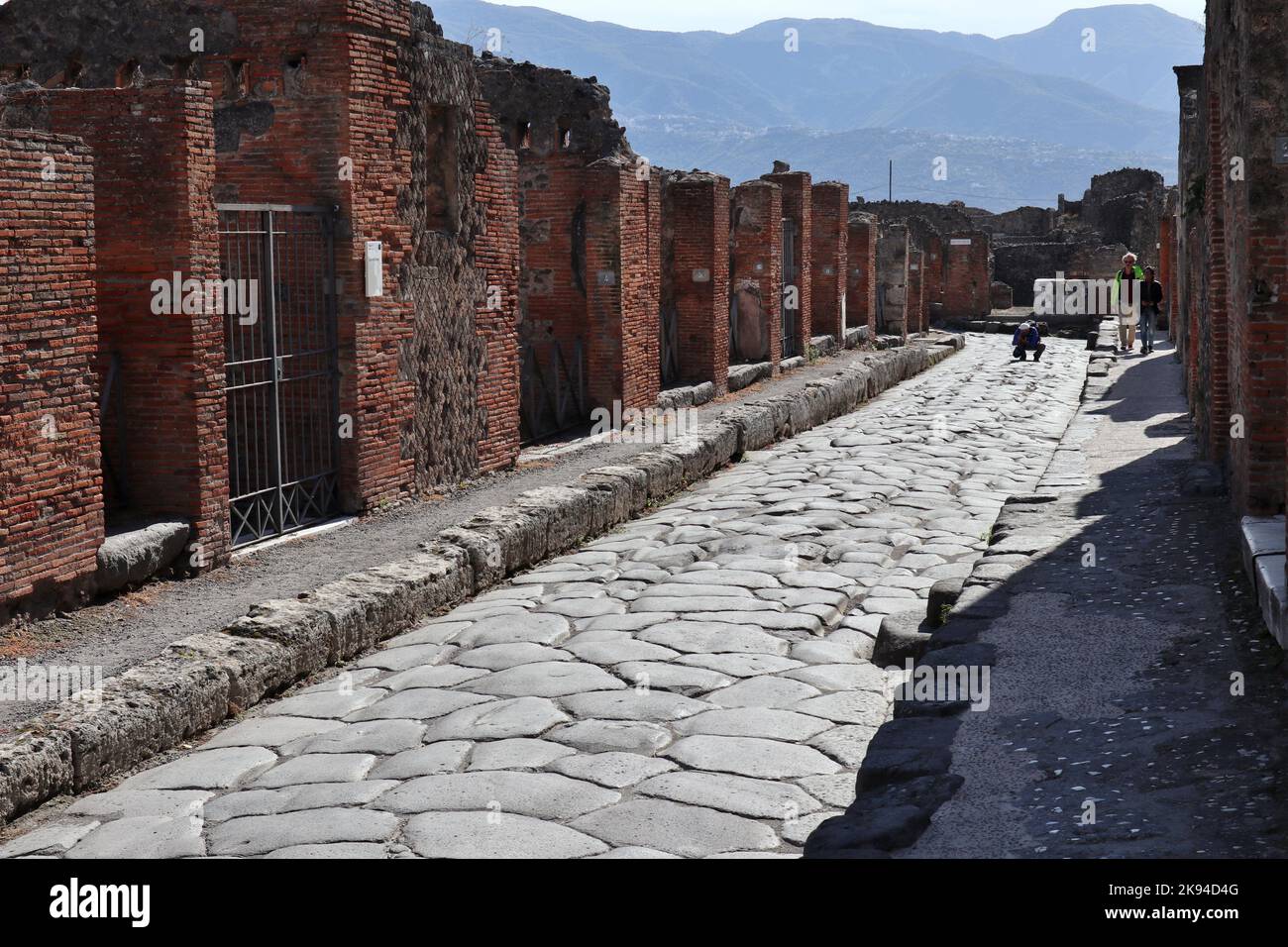 Pompei - Casa del Forno lungo Via Consolare Stock Photo