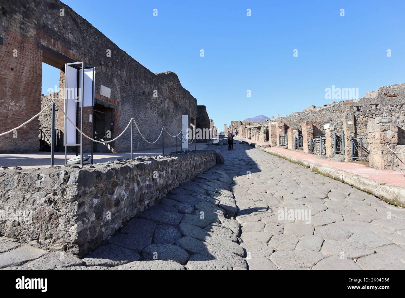 Pompei - Ingresso del Teatro Piccolo da Via Stabiana Stock Photo