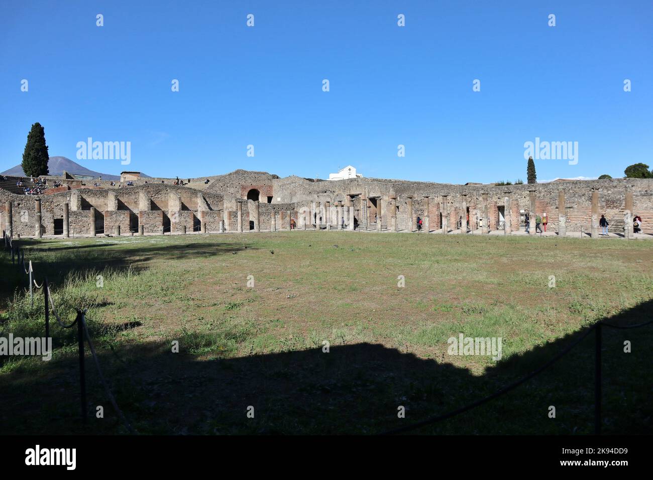 Pompei - Quadriportico dei Teatri Stock Photo