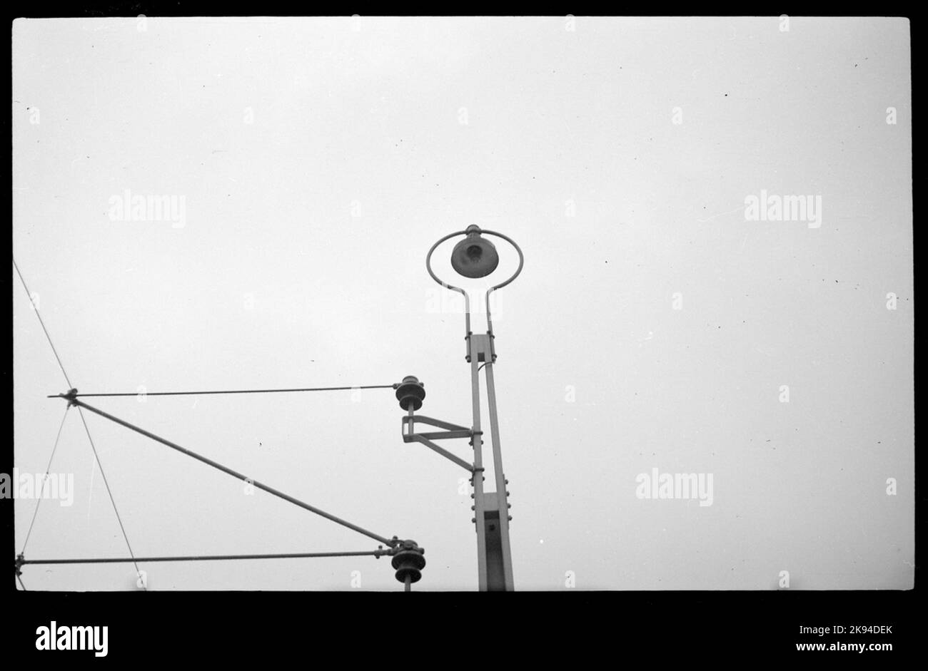 Detail, contact line post Stock Photo - Alamy