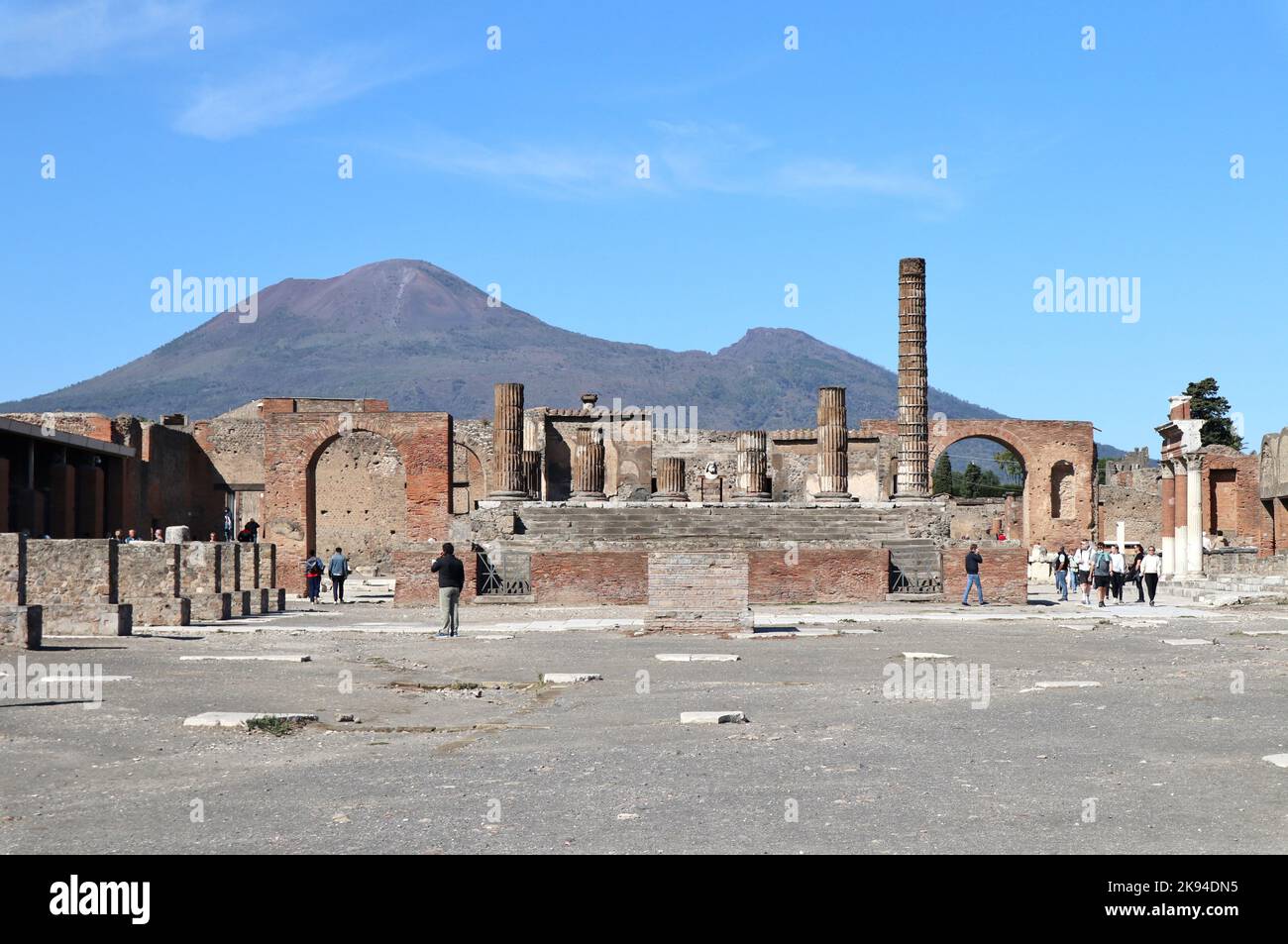 Pompei - Scorcio panoramico del Foro Stock Photo