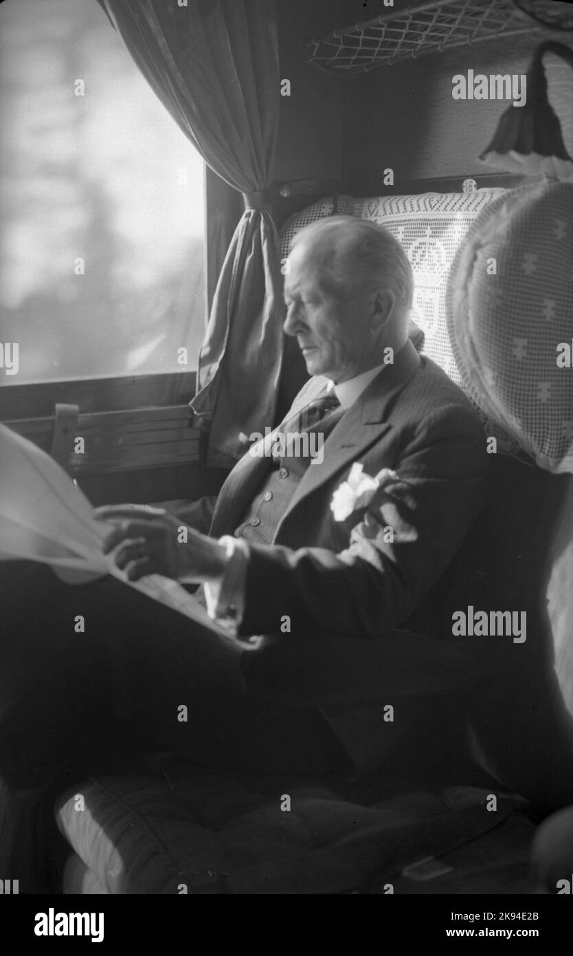 Major Werner on inspection trip; JVM Stock Photo Alamy