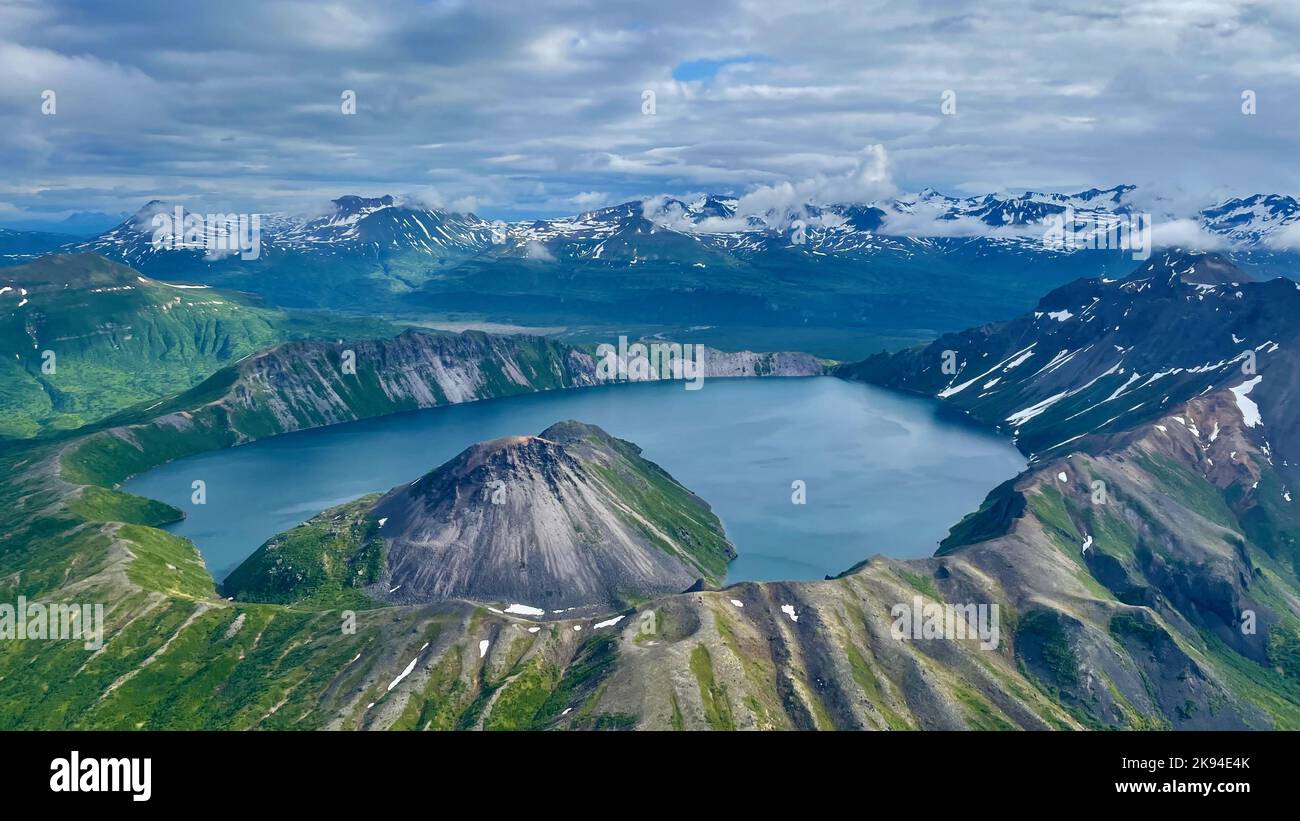 Caldera in Alaska Stock Photo