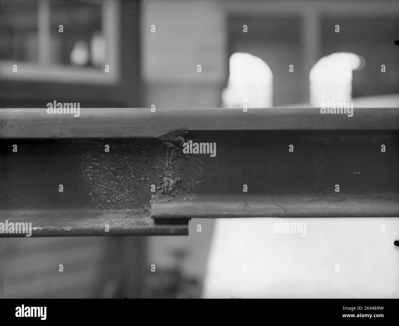 Welded rails, 1907 and 1899 rails Stock Photo - Alamy