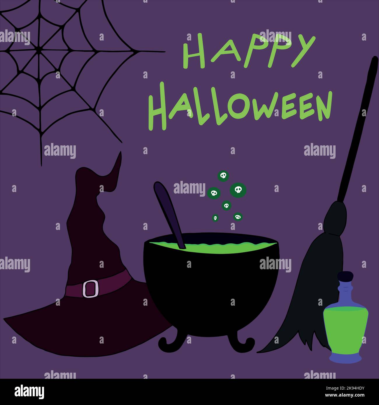 Witch purple Stock Vector Images Alamy