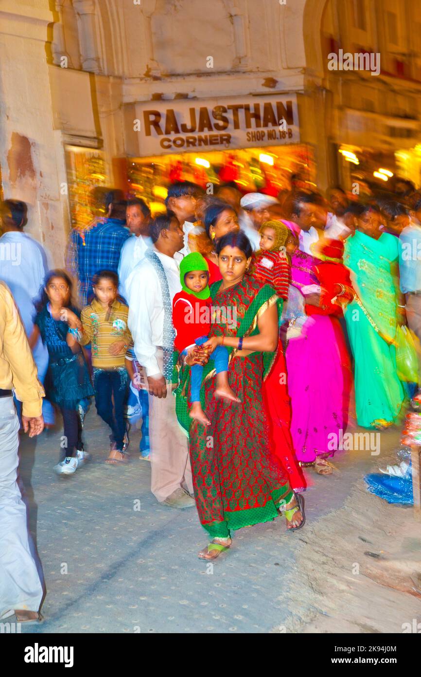 DELHI, INDIA NOV 11 people shop inside the Bazaar in the Red Fort on
