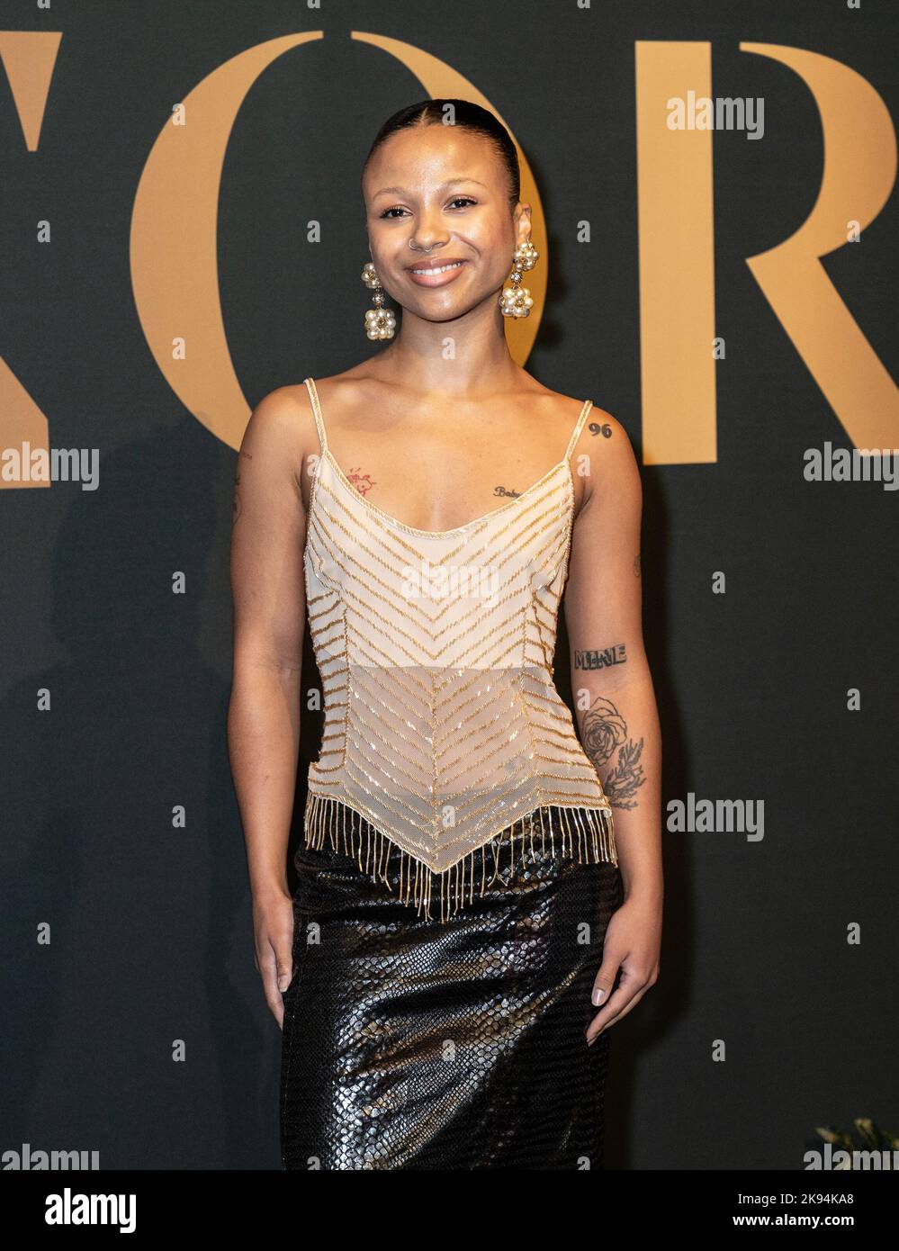 New York, United States. 25th Oct, 2022. Myha'la Herrold attends 2022 WWD Honors Awards ceremony at Casa Cipriani (Photo by Lev Radin/Pacific Press) Credit: Pacific Press Media Production Corp./Alamy Live News Stock Photo