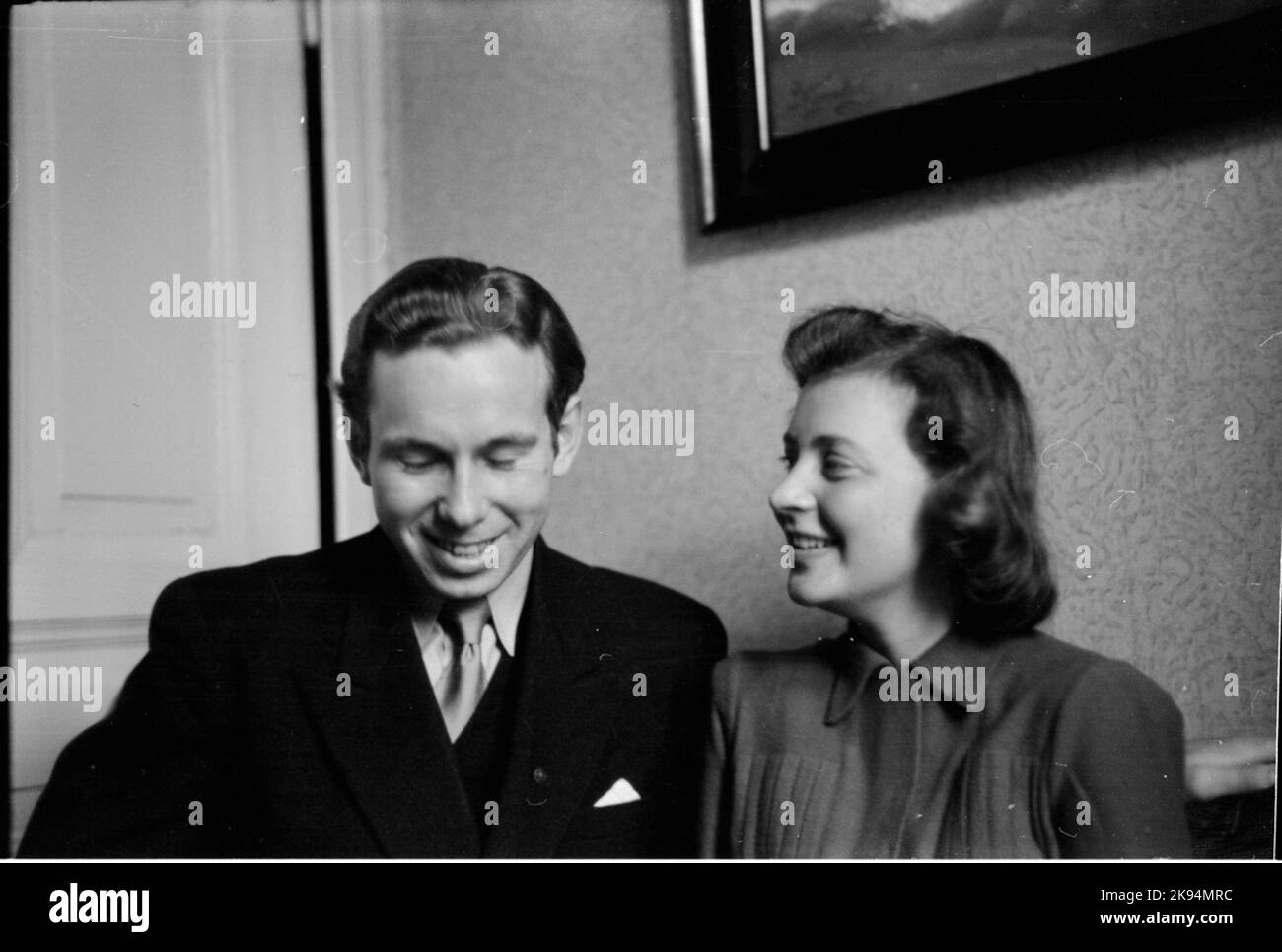 Portrait of man and woman Stock Photo - Alamy