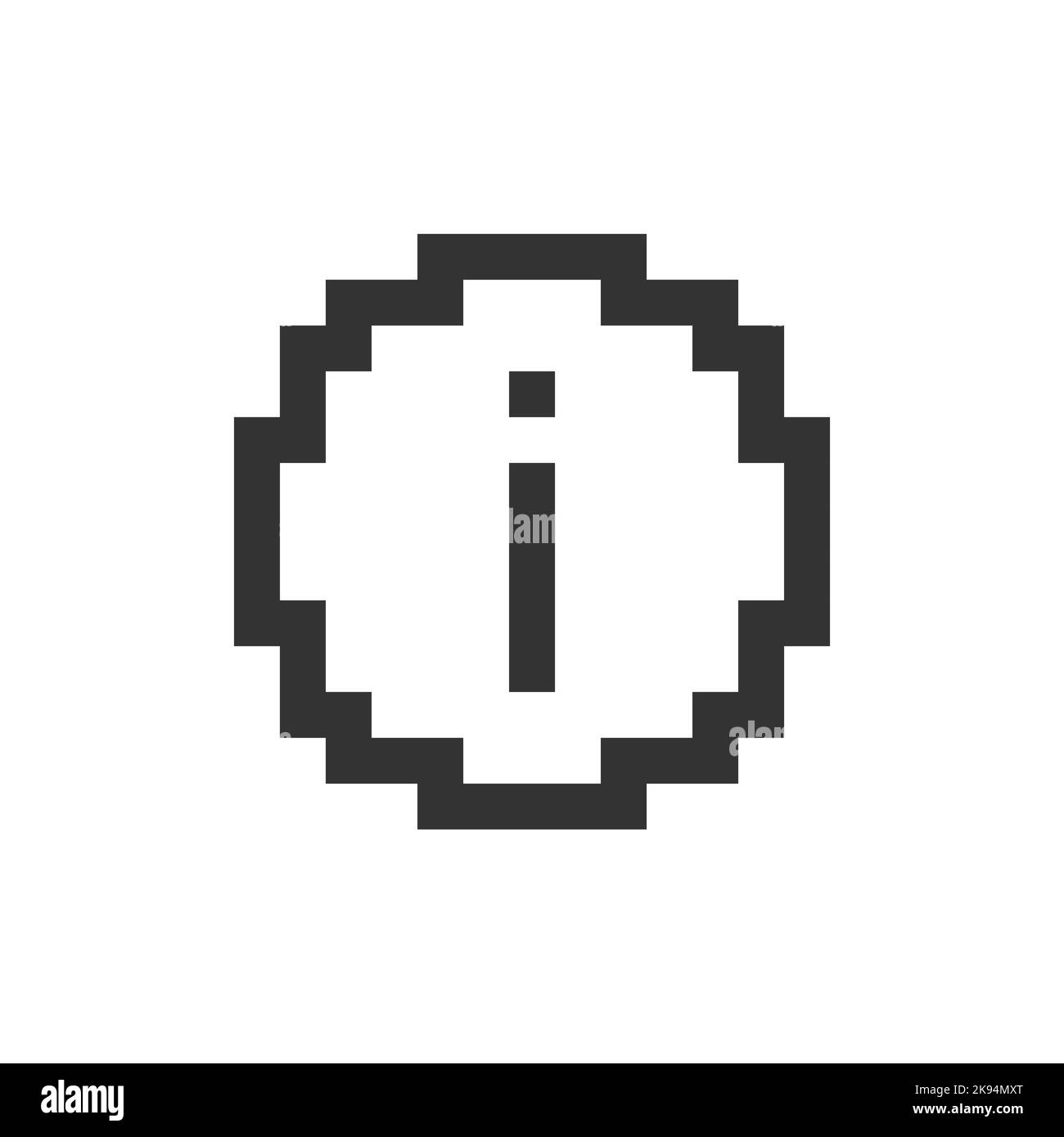 Info pixelated ui icon Black and White Stock Photos & Images - Alamy