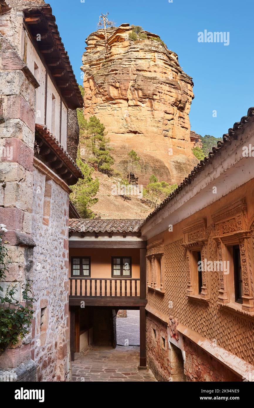 Picturesque place in Guadalajara, Spain. Virgen de la Hoz chapel Stock ...