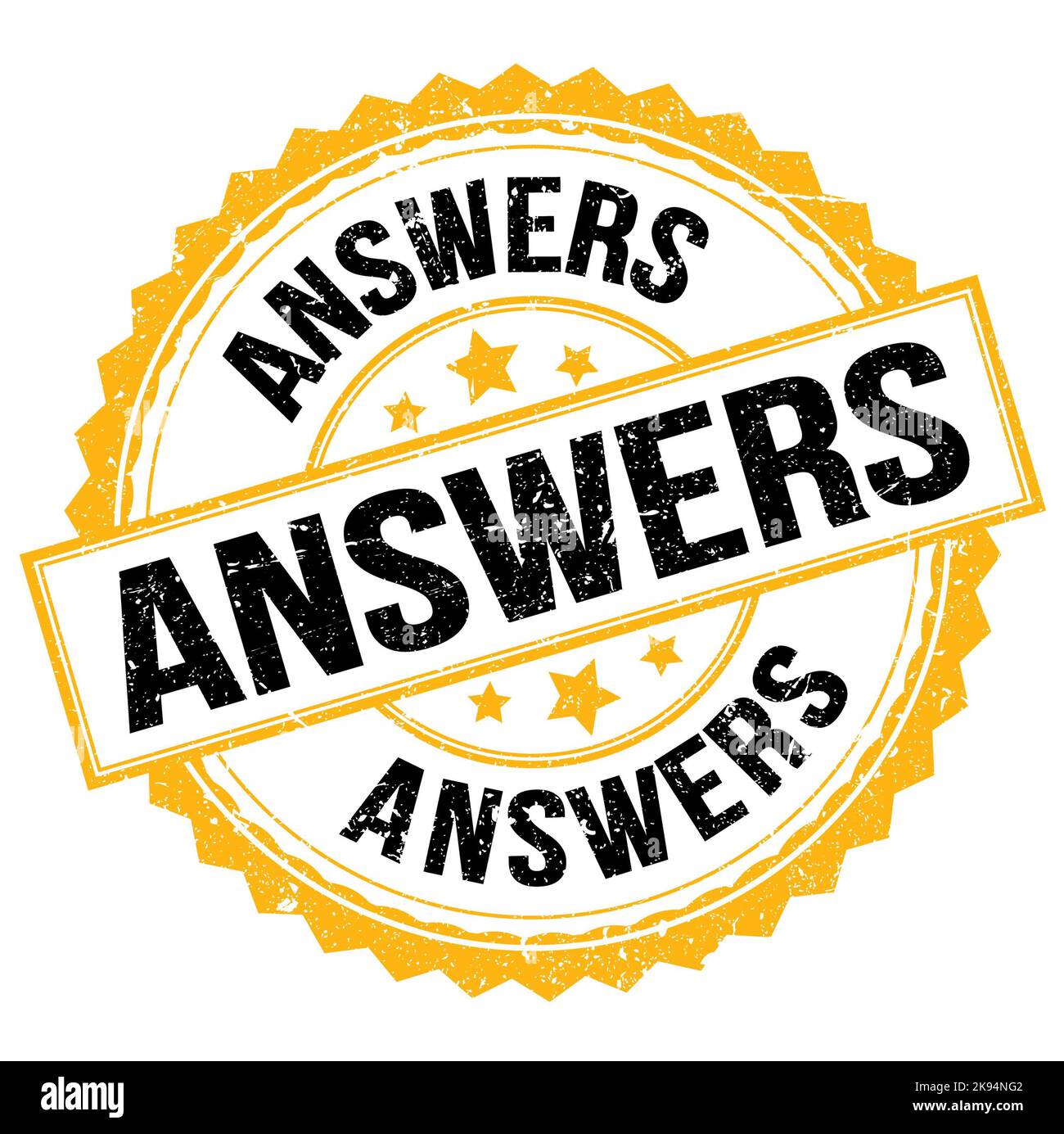 Answers stamp Cut Out Stock Images & Pictures - Alamy