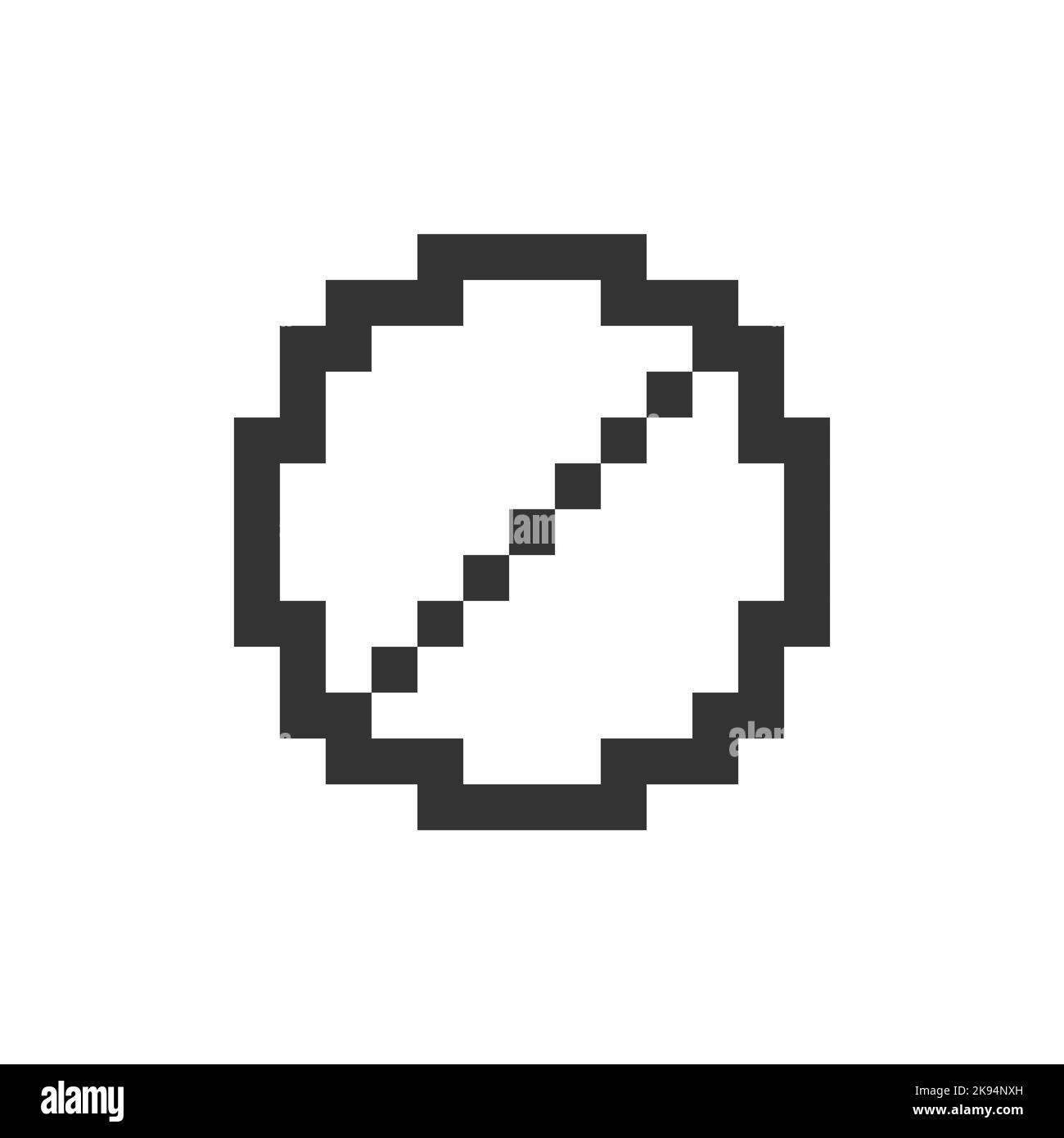 Failure occurred pixelated ui icon stock vector image art alamy