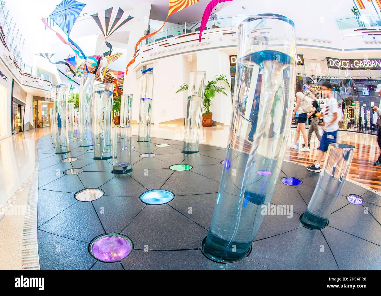 Las Vegas, USA - June 15, 2012: Crystals Mall in Las Vegas. In October, 2009, Crystals became the largest retail district to receive LEED+ Gold Core Stock Photo