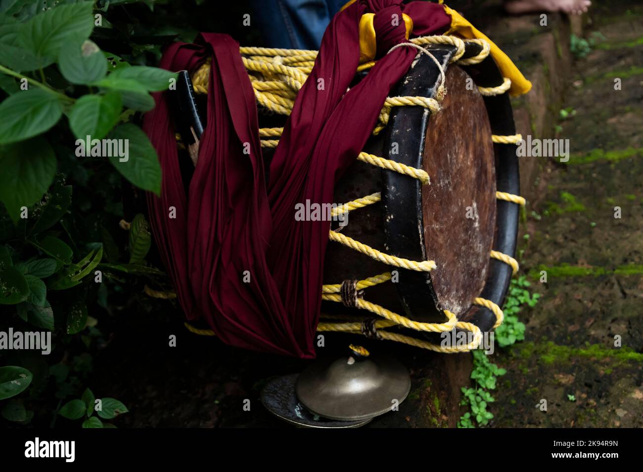 Chenda, traditional musical instrument used for Kerala temple fesitvals