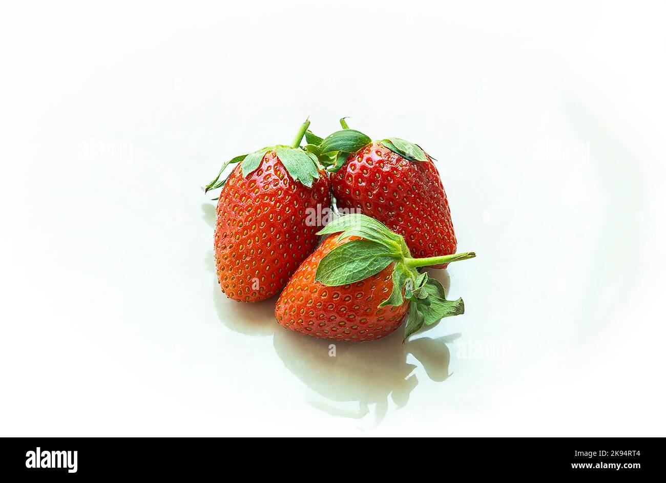Strawberry whole half cut Cut Out Stock Images & Pictures - Alamy