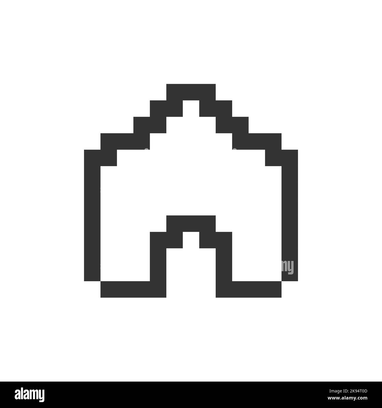 Home Pixelated Ui Icon Stock Vector Image Art Alamy