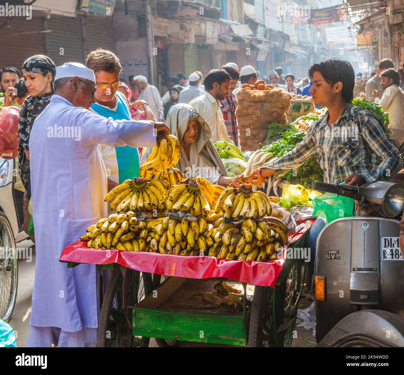 DELHI, INDIA OCT 16 Chawri Bazar is a specialized wholesale market