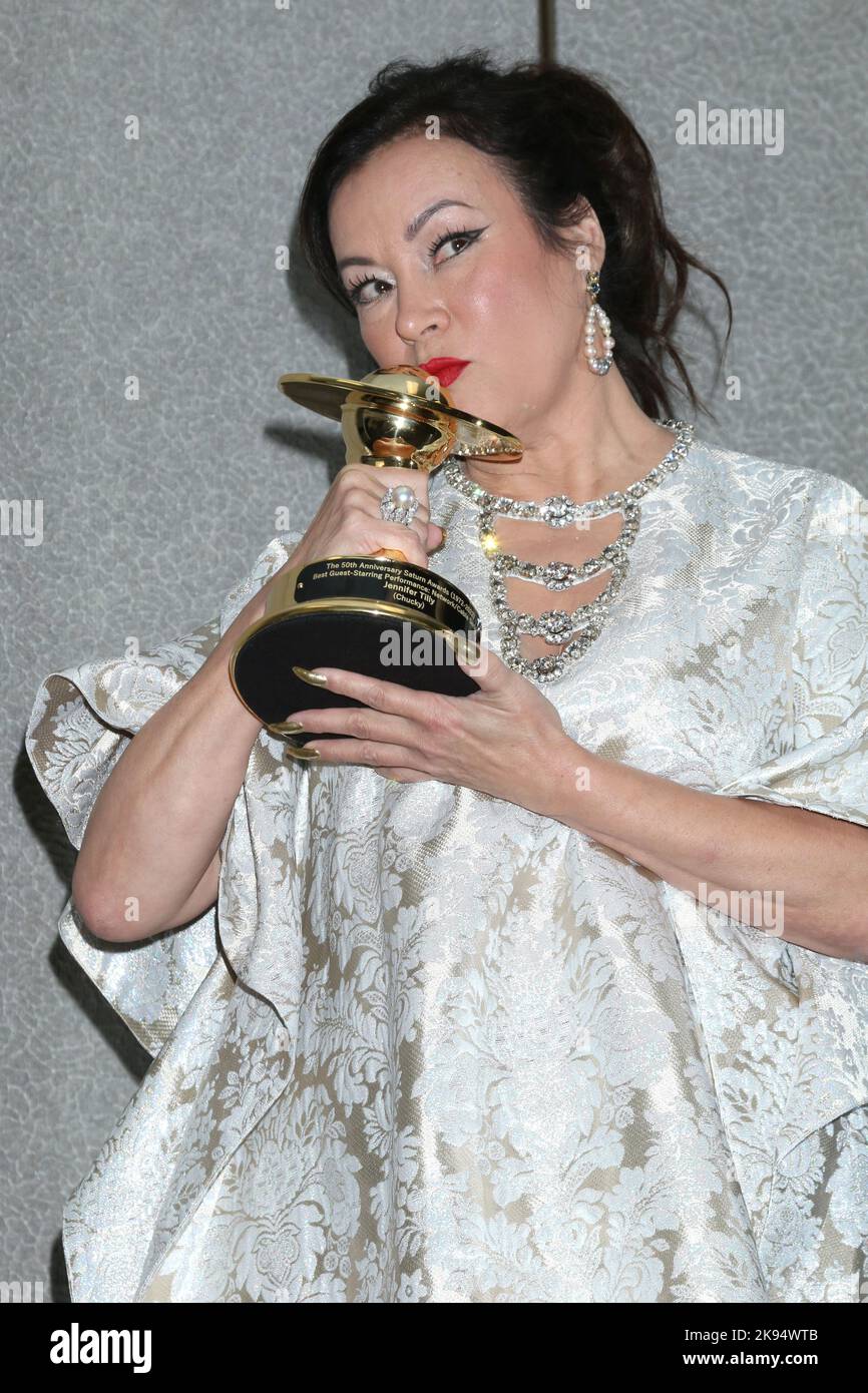 LOS ANGELES OCT 25 Jennifer Tilly at the 50th Saturn Awards Press Room at Marriott