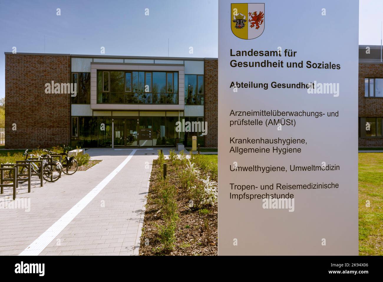 Landesamt für Gesundheit und Soziales in Schwerin Stock Photo - Alamy