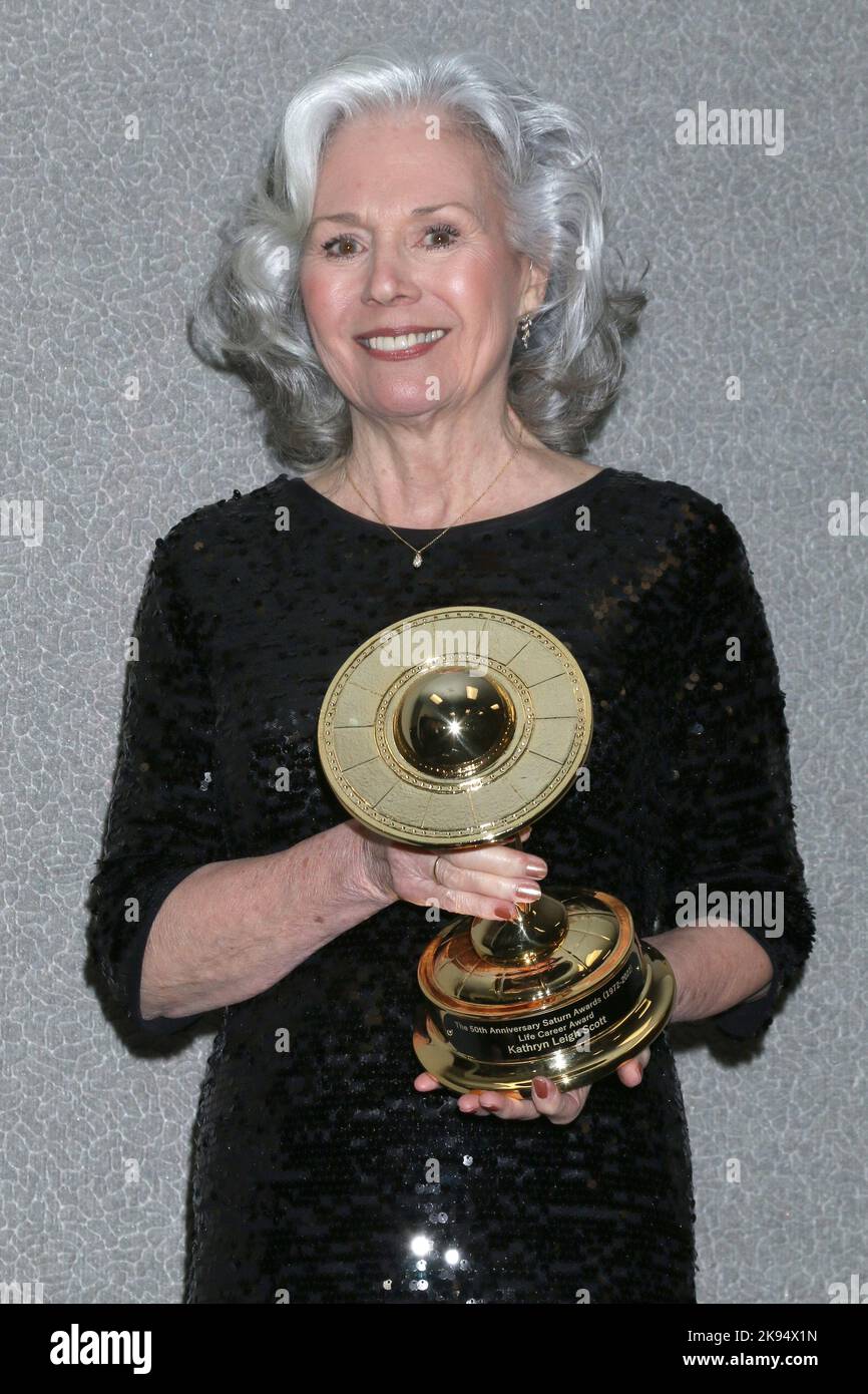LOS ANGELES - OCT 25: Kathryn Leigh Scott at the 50th Saturn Awards - Press Room at Marriott