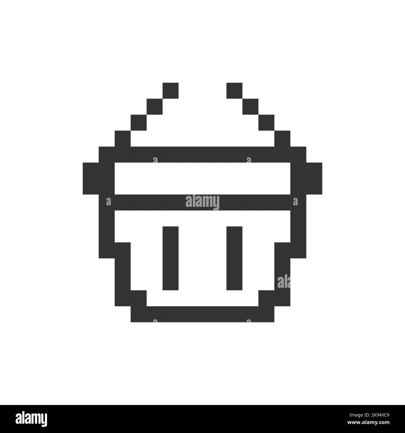 Shopping basket pixelated ui icon Stock Vector Image & Art - Alamy