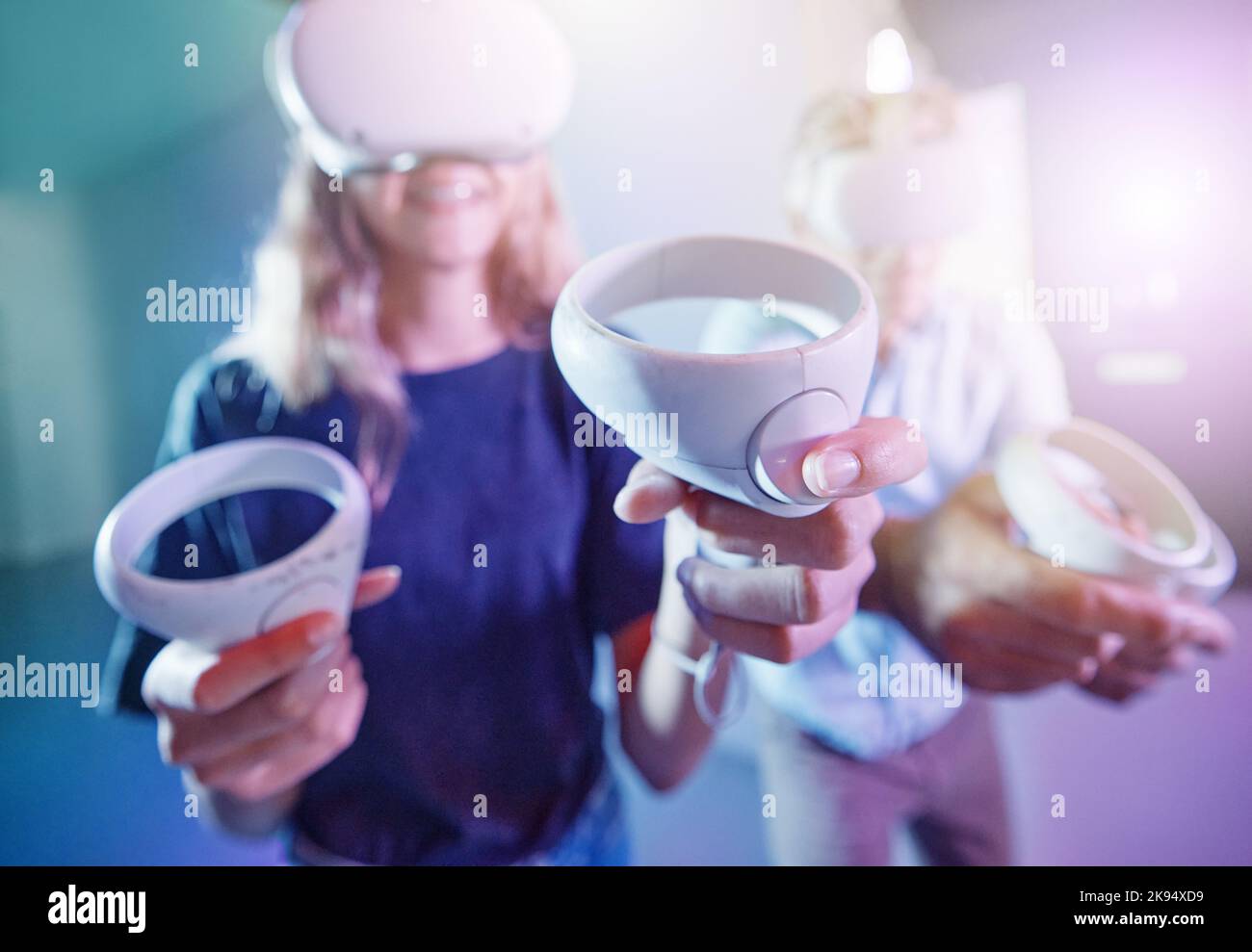3d virtual reality, technology and gamer controller for internet fun ...