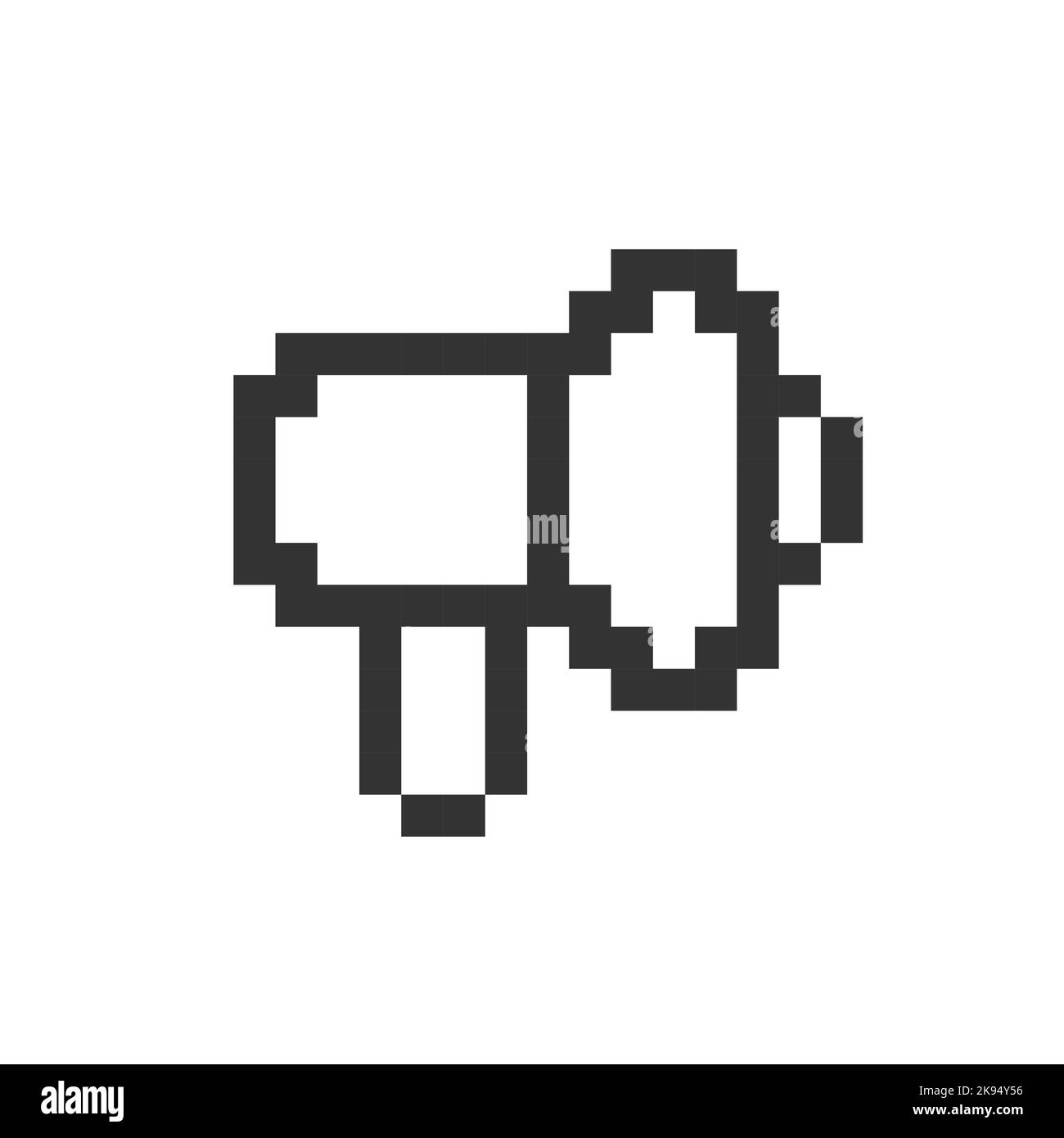 Handheld megaphone pixelated ui icon Stock Vector Image & Art - Alamy