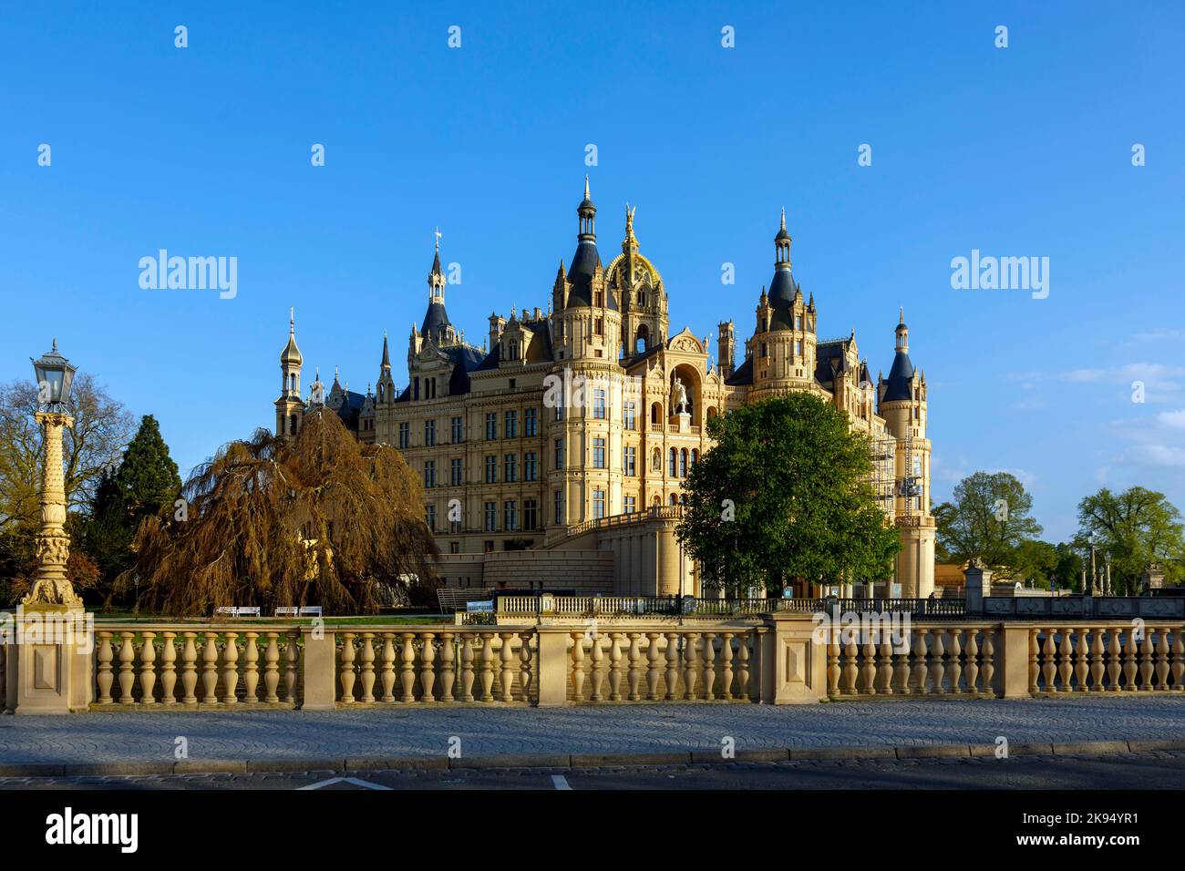 Schloss Schwerin, Sitz des Landtages von MecklenburgVorpommern Stock