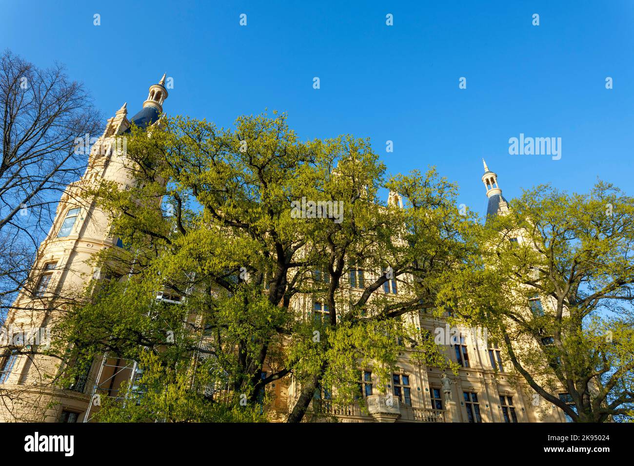 Schloss Schwerin, Sitz des Landtages von MecklenburgVorpommern Stock