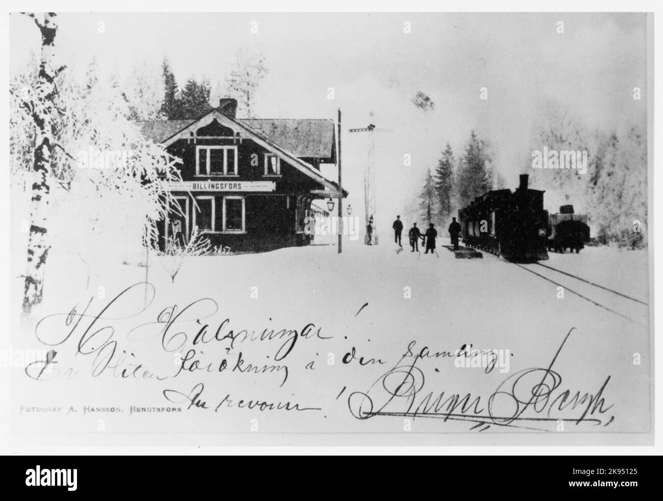 The station was built in 1895. The station house, one and a half floor