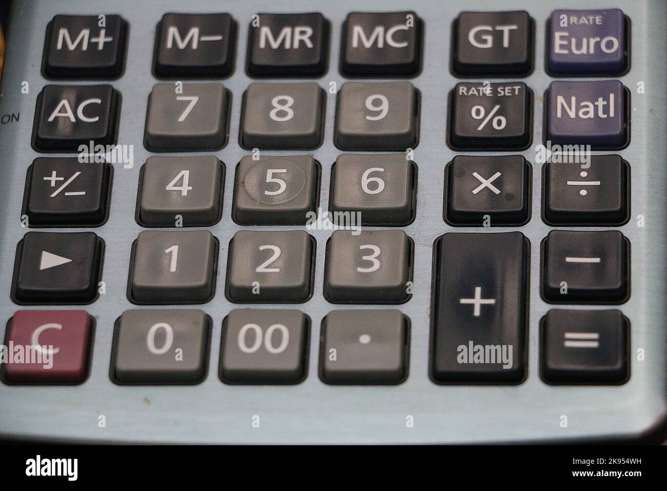 Key Calc Closeup shot number keys hi-res stock photography and images - Alamy