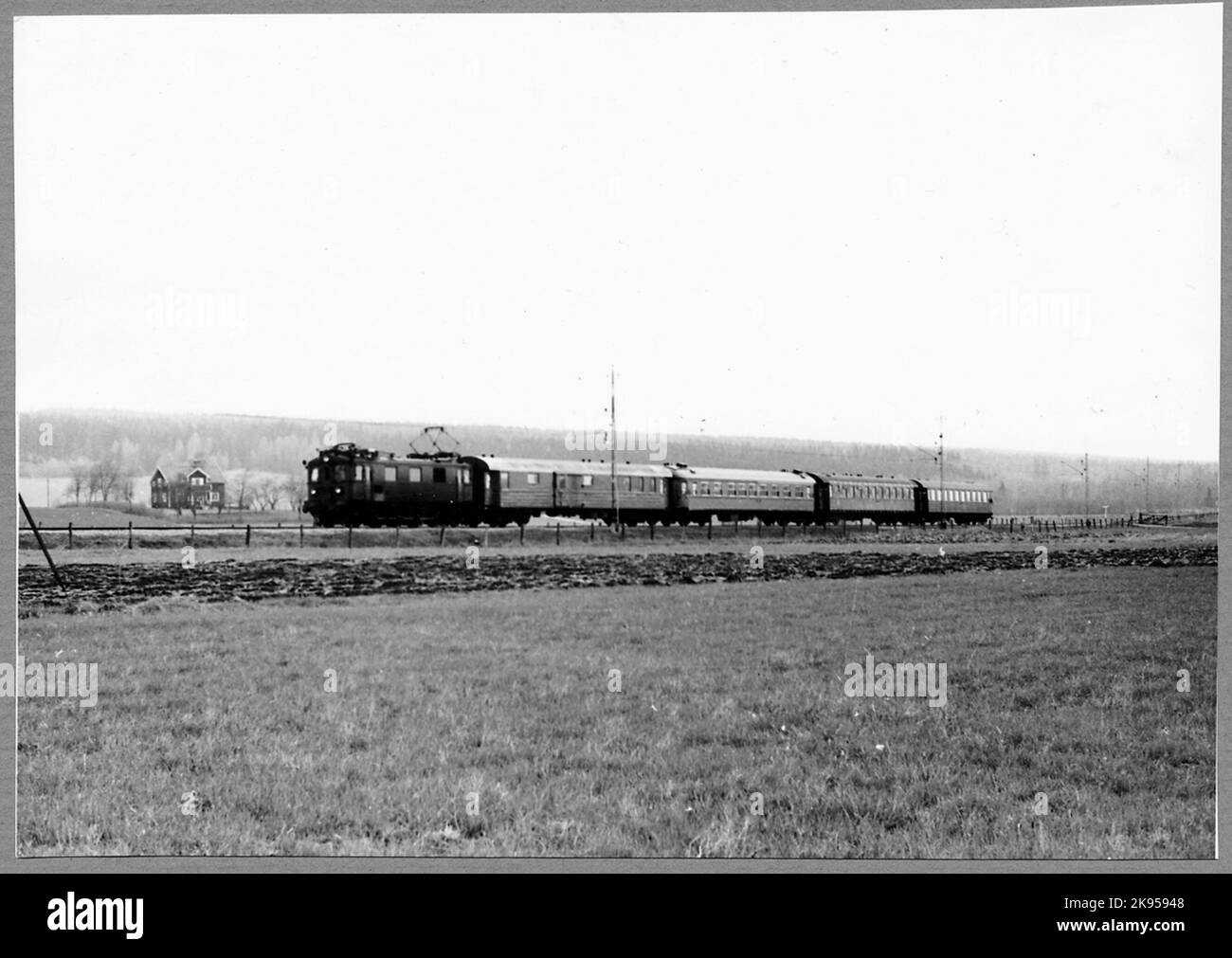 The State Railways, SJ Person trains on the line between Ställdalen and ...
