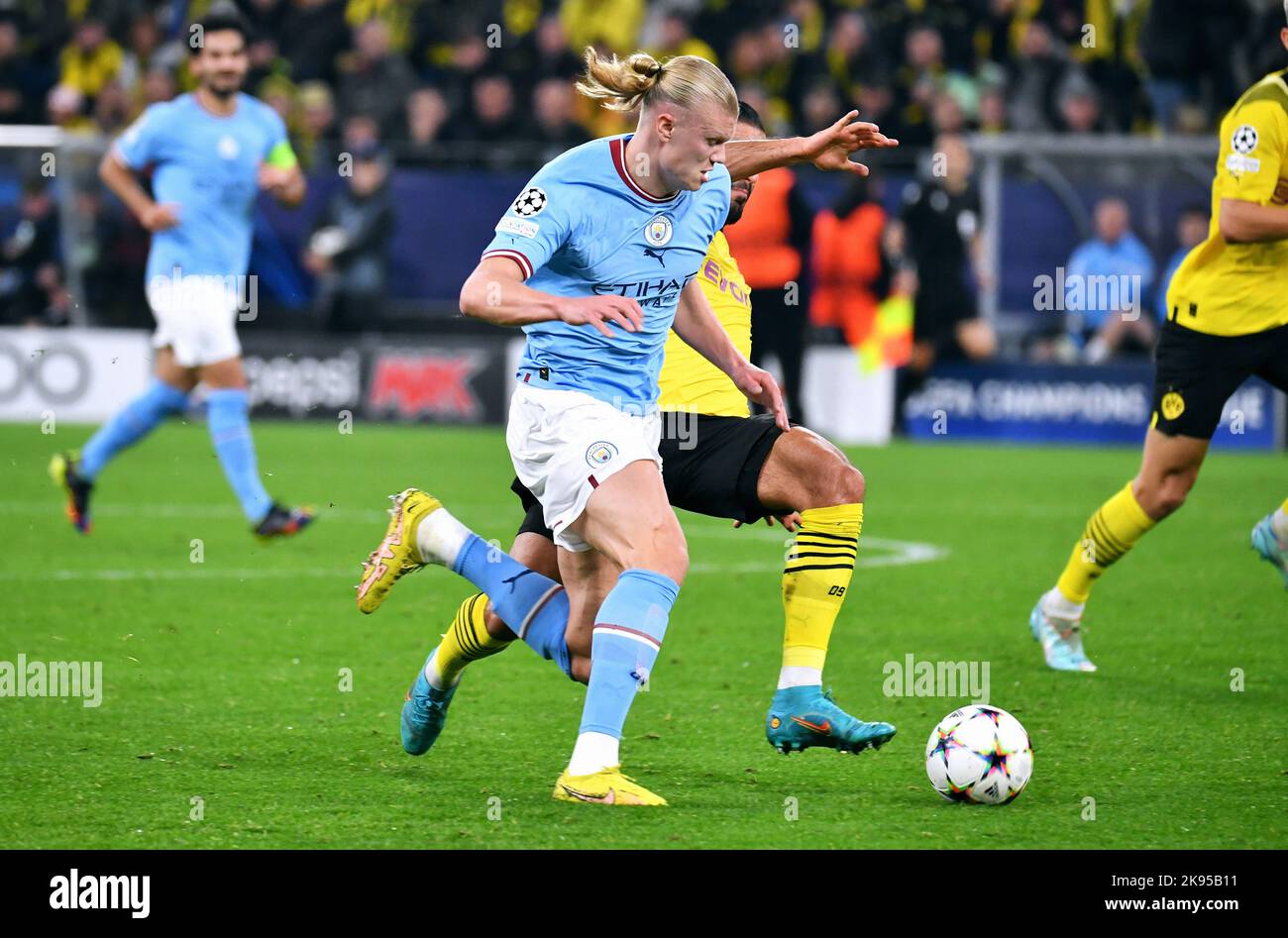 UEFA Champions League, Signal Iduna Park Dortmund, Bor. Dortmund vs Manchester City; Stock Photo