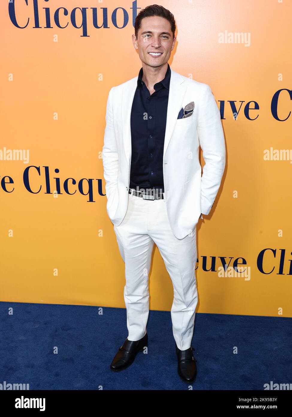 BEVERLY HILLS, LOS ANGELES, CALIFORNIA, USA - OCTOBER 25: American actor Elijah Allan-Blitz arrives at the Veuve Clicquot 250th Anniversary Solaire Culture Exhibition Opening held at 468 North Rodeo Drive on October 25, 2022 in Beverly Hills, Los Angeles, California, United States. (Photo by Xavier Collin/Image Press Agency) Stock Photo