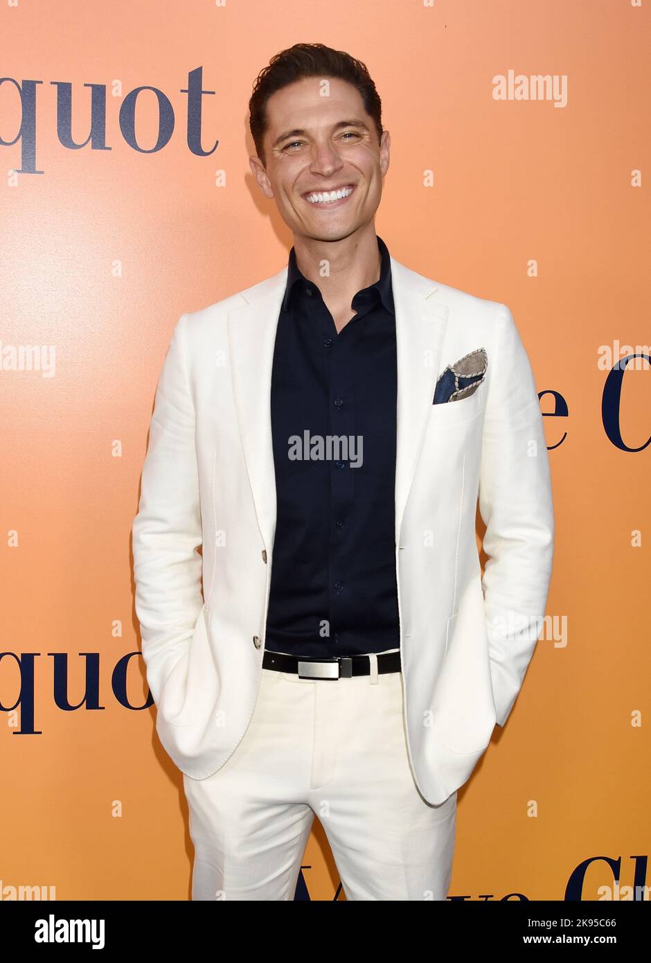 Elijah Allan-Blitz arriving at the Veuve Clicquot Solaire Culture Exhibit Opening held at the 468 North Rodeo Drive Building in Beverly Hills, CA on October 25, 2022. © Janet Gough / AFF-USA.COM Credit: AFF/Alamy Live News Stock Photo