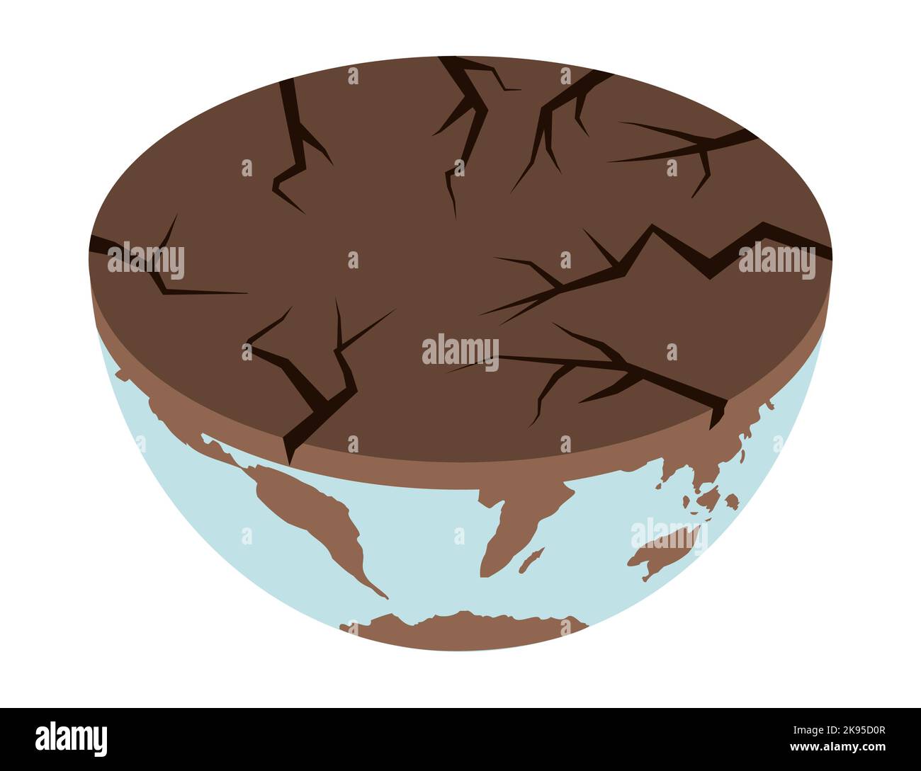 Earth climate change icon - vector isometric ecology illustration of an environmental concept to save the planet Earth. Concept vision on the theme of Stock Vector