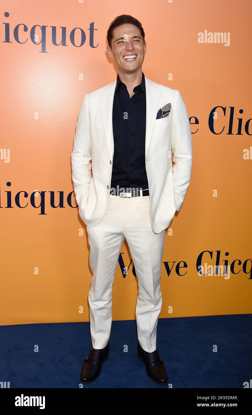 Elijah Allan-Blitz arriving at the Veuve Clicquot Solaire Culture Exhibit Opening held at the 468 North Rodeo Drive Building in Beverly Hills, CA on October 25, 2022. © Janet Gough / AFF-USA.COM Credit: AFF/Alamy Live News Stock Photo