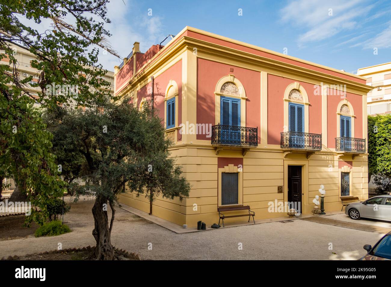 Italy, Sicily, Trapani. Giardini Mon Plaisir guest house in the city. Stock Photo