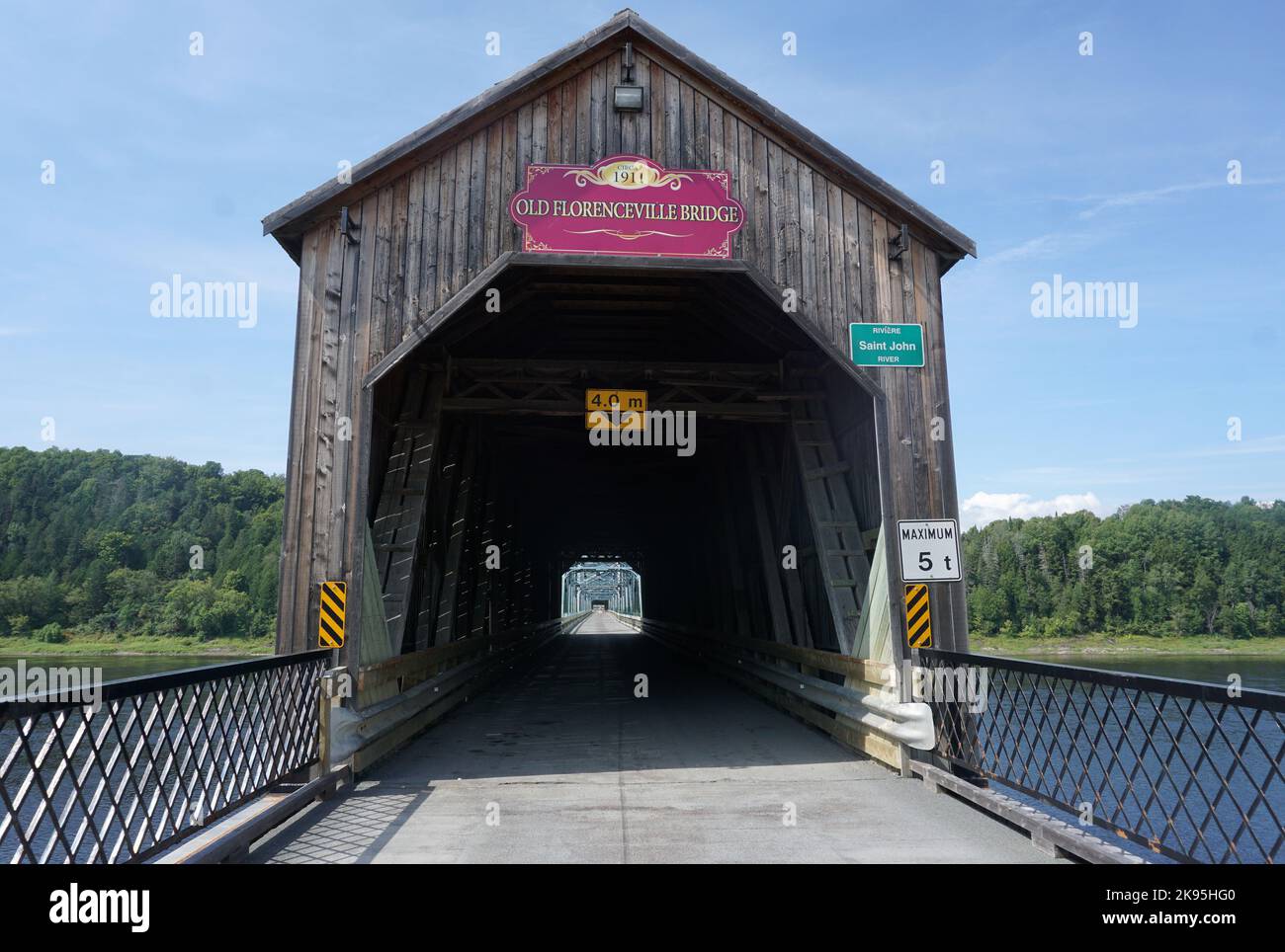 The Florenceville Bridge, New Brunswick Stock Photo Alamy
