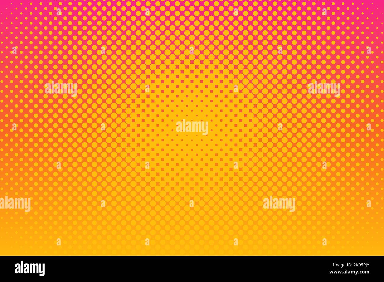 A pop art orange background for cartoons and comics Stock Vector