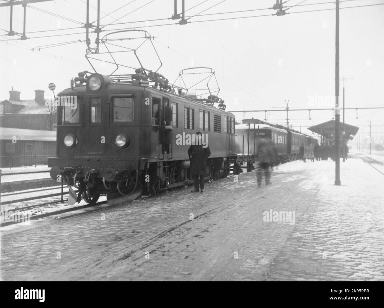 The State Railways, SJ D 136 by train in Hallsberg Stock Photo - Alamy