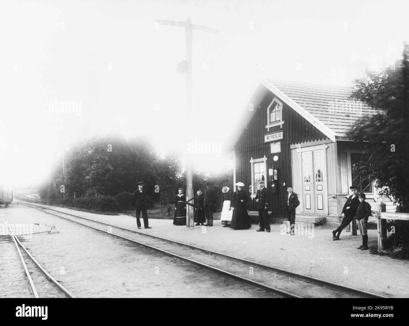Station built in 1885. The station house, one storey wood, was rebuilt