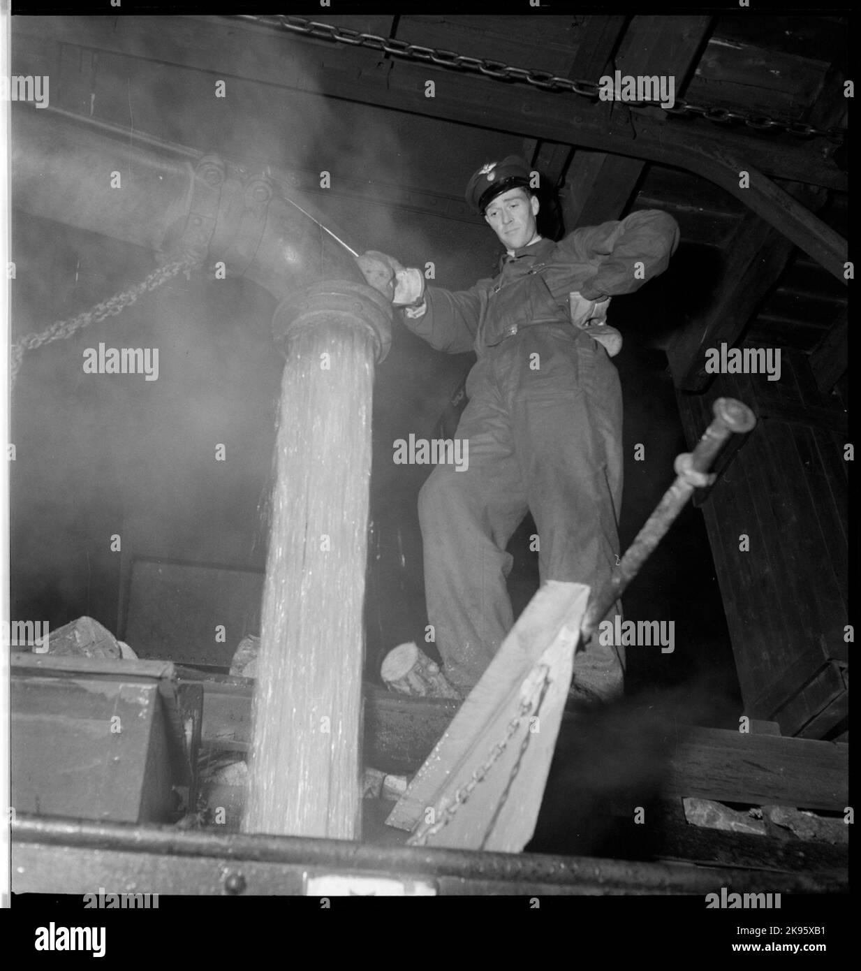 Watering from water horse Stock Photo Alamy