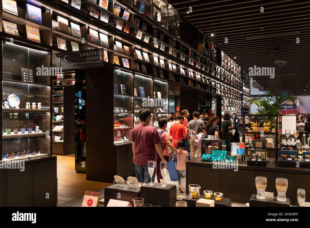 Kuala Lumpur,Malaysia - October 24,2022 :  Tsutaya Books bookstore in Pavilion Bukit Jalil, people can seen exploring around it. Stock Photo