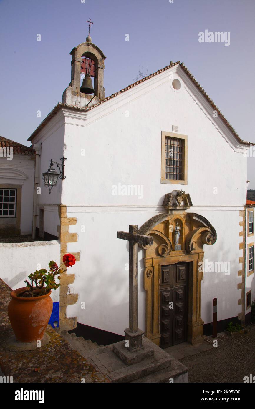 Portugal, Obidos, historic small town,  Misericordia  church, Stock Photo